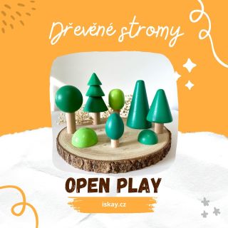 Sada 8 ks dřevěných stromů, pro rozvoj motorických dovedností 👋, lepšímu porozumění světu 🌎 a rozvoji fantazie při hře 🧠....